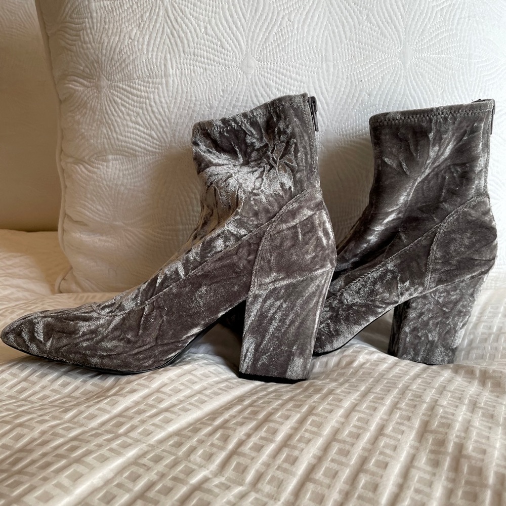 Nine West Crushed Velvet Boots